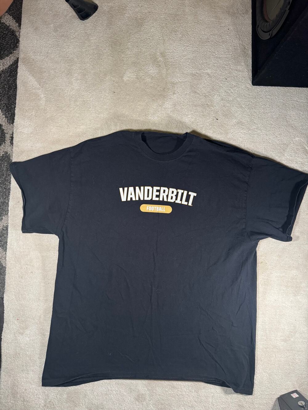 Vanderbilt Commodores Football T Shirt Men's Large Black NCAA College